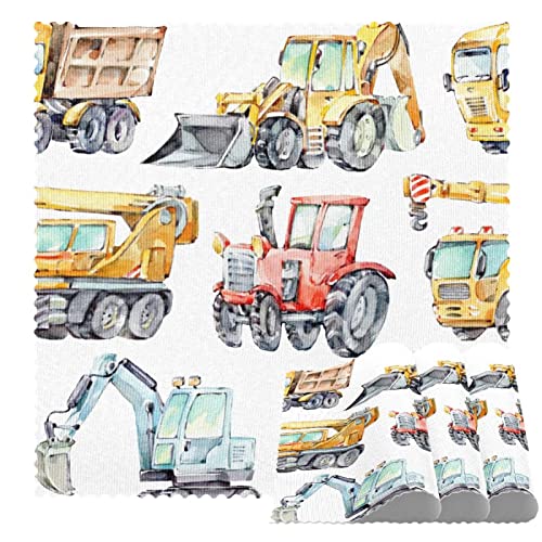 Set de table pelleteuse mélangeur antidérapant lot de 4 pièces 30x30 cm