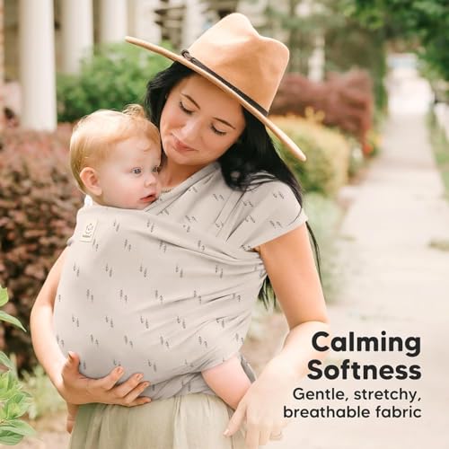 Image of KeaBabies Baby Wrap Carrier, All in 1 Original Baby Carrier (Pines) | Newborn to Toddler Sling, Easy to Wear, Hands Free Bonding, Lightweight, Breathable Infant Wraps