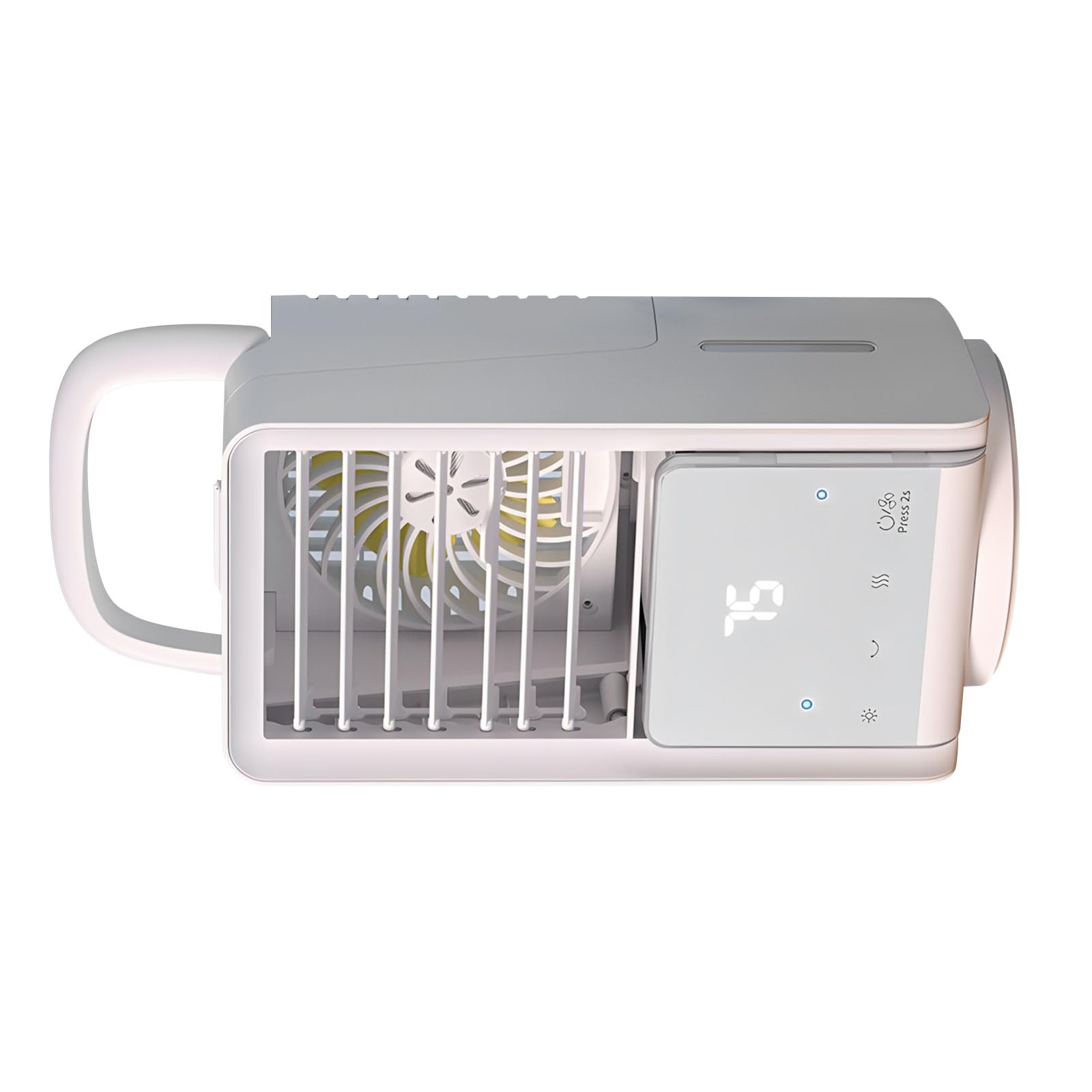 NRVTRE Fan with Built in 4000mAh Battery Type C Charging and Carrying Handle Quiet Oscillating Desk Fan