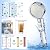 12 Pieces Hydro Jet Shower Head Filter, High Pressure Handheld Vortex Turbo Fan Shower Heads Filter
