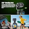4K Handheld Vlogging Camera with WiFi, Outdoor Pocket Gimbal Camera, 330° Rotating Lens Handheld Video Camcorder, 64MP Fast Focusing Face Tracking, 3-Axis Stabilizer for Travel Vlog (Black, 32G) #2