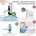 JOYHILL 5 Gallon Water Bottle Dispenser, USB Charging Water Bottle Pump, Portable Water Dispenser Pump for Camping（Black）