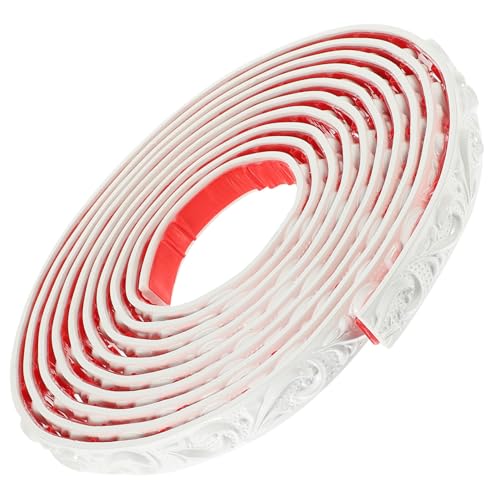 Abaodam 自粘装飾壁コーナートリム 防カビ耐湿キッチン浴室対応 モールディングライン 背景壁鏡枠用 剥がせる貼れる装飾ストリップ