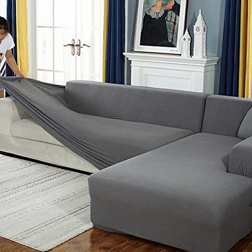 Fundas de sofá gruesas para 1 2 3 4 plazas, fundas seccionales para sofá seccionales en forma de L para sala de estar, perros, mascotas, protector de muebles lavable y duradero