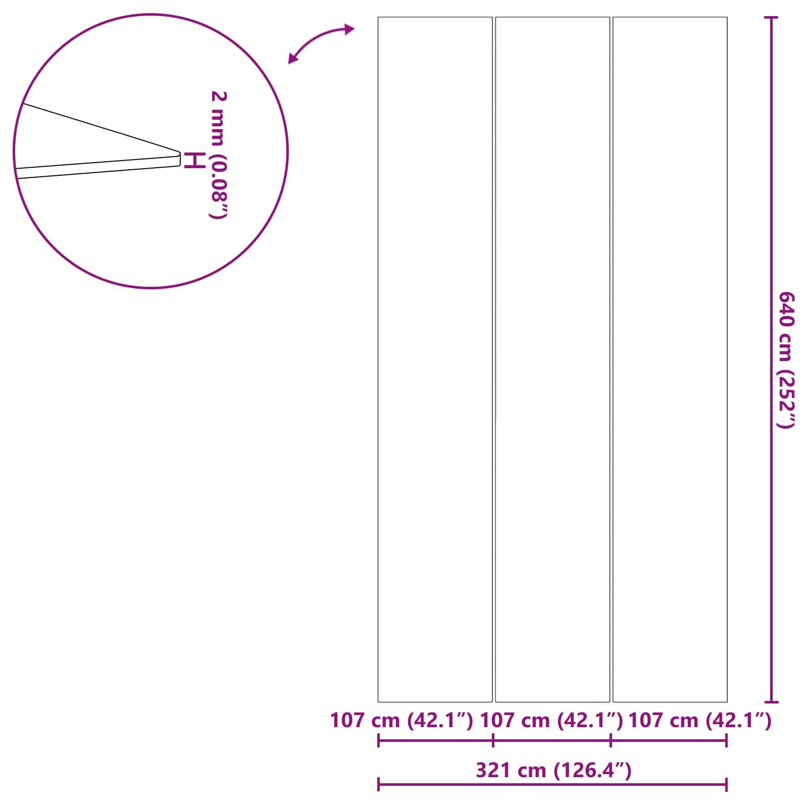vidaXL Podkładka pod Basen 640 x 321 x 0,1 cm Prostokątny Czarny