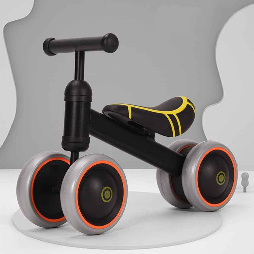 Bicicleta SIN Pedales para Niños y Niñas DE a Partir de 1 año Correpasillos Bebe de 10-24 Meses - Bicicleta Infantil - Juegutes Bebes de 10 a 24 Meses-50 * 18 * 38cm-Negro