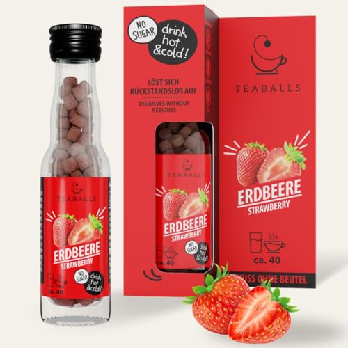 Imagen de TEABALLS FRESA para aproximadamente 40 tazas de té