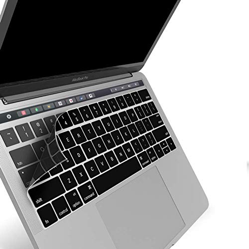 MXVOLT Premium Ultra Thin Keyboard Protector for MacBook pro with Touch bar 15" inch A1707 A1990 (Release 2016/2017/2018) Protective Skin - Black (B08L7HDL3C) Amazon Price History, Amazon Price Tracker