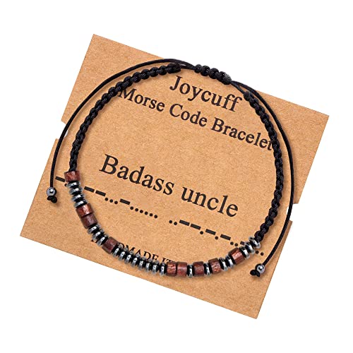 Image of JoycuFF Inspirational ๐๐จ๐ซ๐ฌ๐ ๐๐จ๐๐ ๐๐ซ๐๐๐๐ฅ๐๐ญ ๐๐จ๐ซ ๐๐จ๐ฆ๐๐ง Secret Message Wood Beads with Cord Jewelry Birthday Mother's Day ๐๐ข๐๐ญ ๐๐จ๐ซ ๐๐๐ซ Mother Grandmother