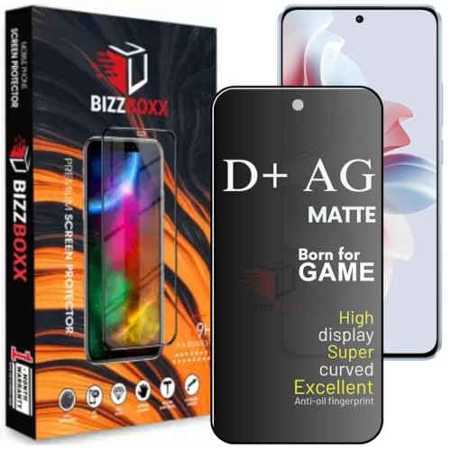 Image of Compatible With Oppo F25 Pro 5G D+ AG Matte Tempered Glass Screen Guard Protector Anti-Fingerprint Gaming Special With Camera Cut - Pack of 1