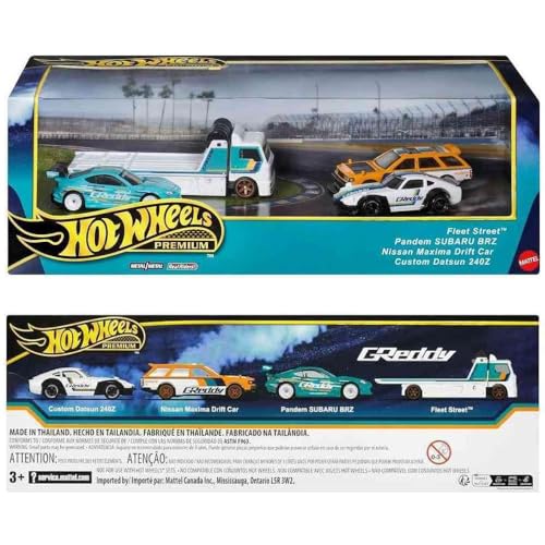 Hot Wheels Premium BRE Datsun Set de 4 vehículos 1:64 miniatura 6