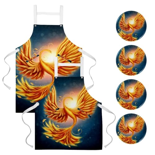 Tablier de cuisine pour nettoyage et pâtisserie lot de 2 pour protéger vos vêtements