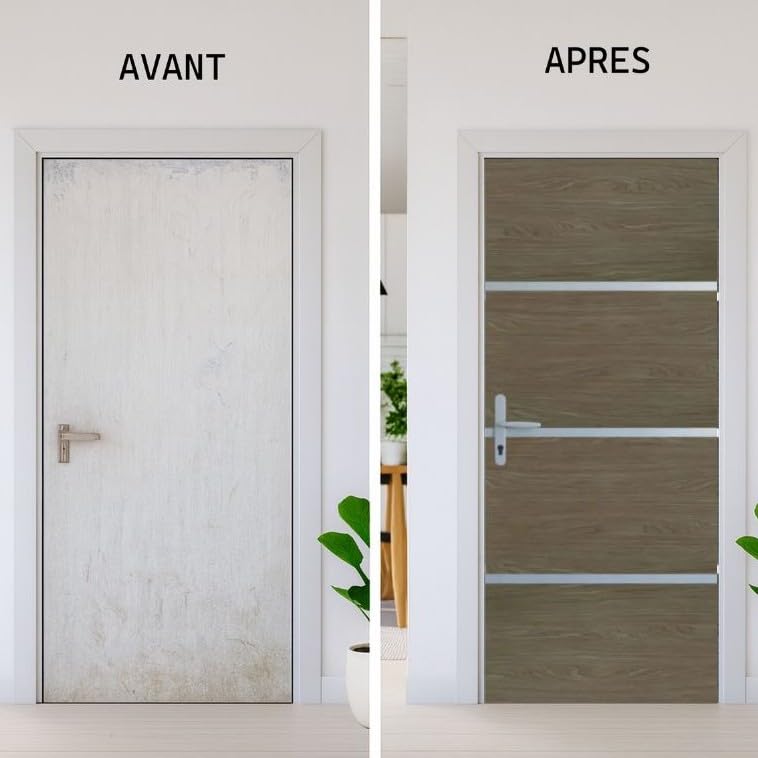 Nordlinger Pro Kit Rénovation Porte Bois FSC Mixte 70% Chêne fumé Profilés alu