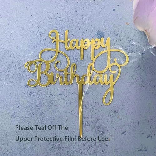 Image of 2packs Cake Toppers For Cake Decoration, 20pcs Happy Birthday Cake Topper For Party Supplies, Cake Decorating Items Toppers For Birthday Celebration, Modern Birthday Decoration For Kids, Adults