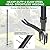 RexWeed Weed Puller, Stand Up Weed Puller Tool with Steel Long Handle & 4-Claw Steel Head, 46" Adjustable Handle Weeder Tool, Easily Remove Weeds Root Without Bending, Pulling, or Kneeling
