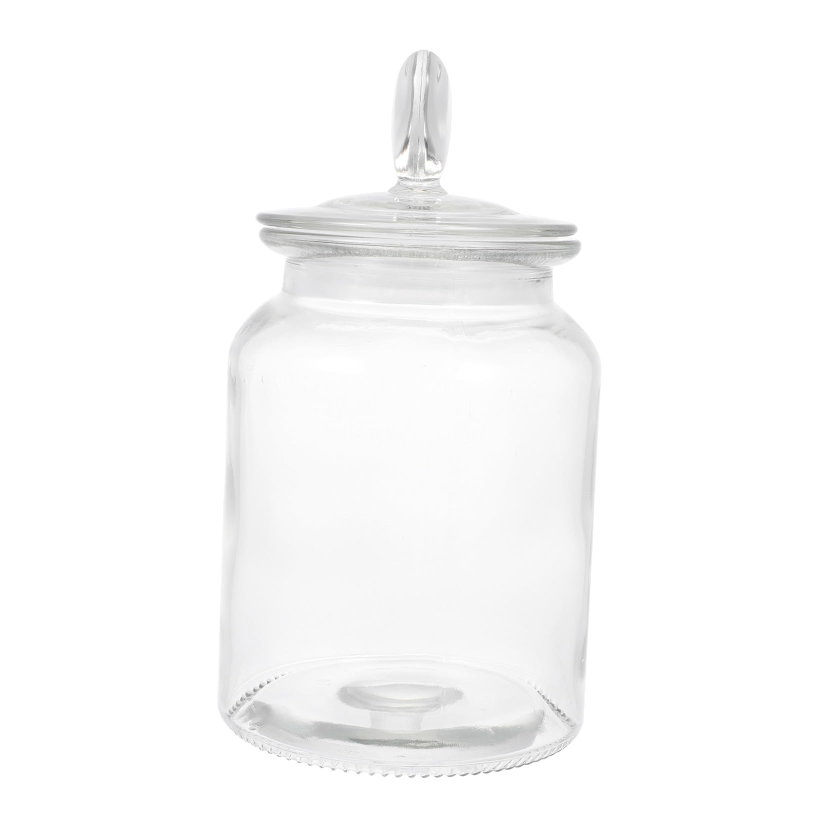 Hohopeti Herzförmiges Glas 950ml Vorratsglas mit Deckel für Trockenfrüchte