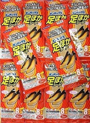 Amazon | ［10個セット］オンパックス 足ぽかシート 8時間 22cm 3足