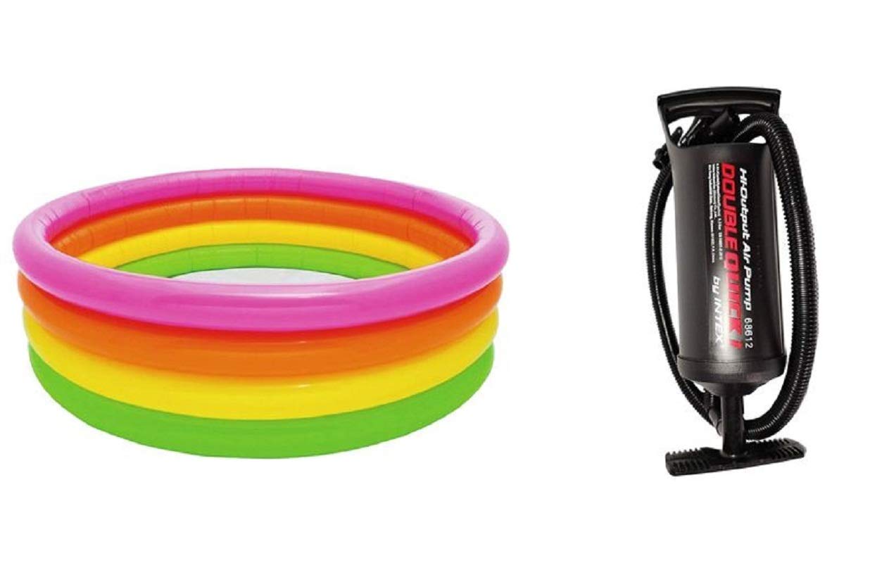 Four Rings Baby Pool with Hand Air Pump-68612-image-7