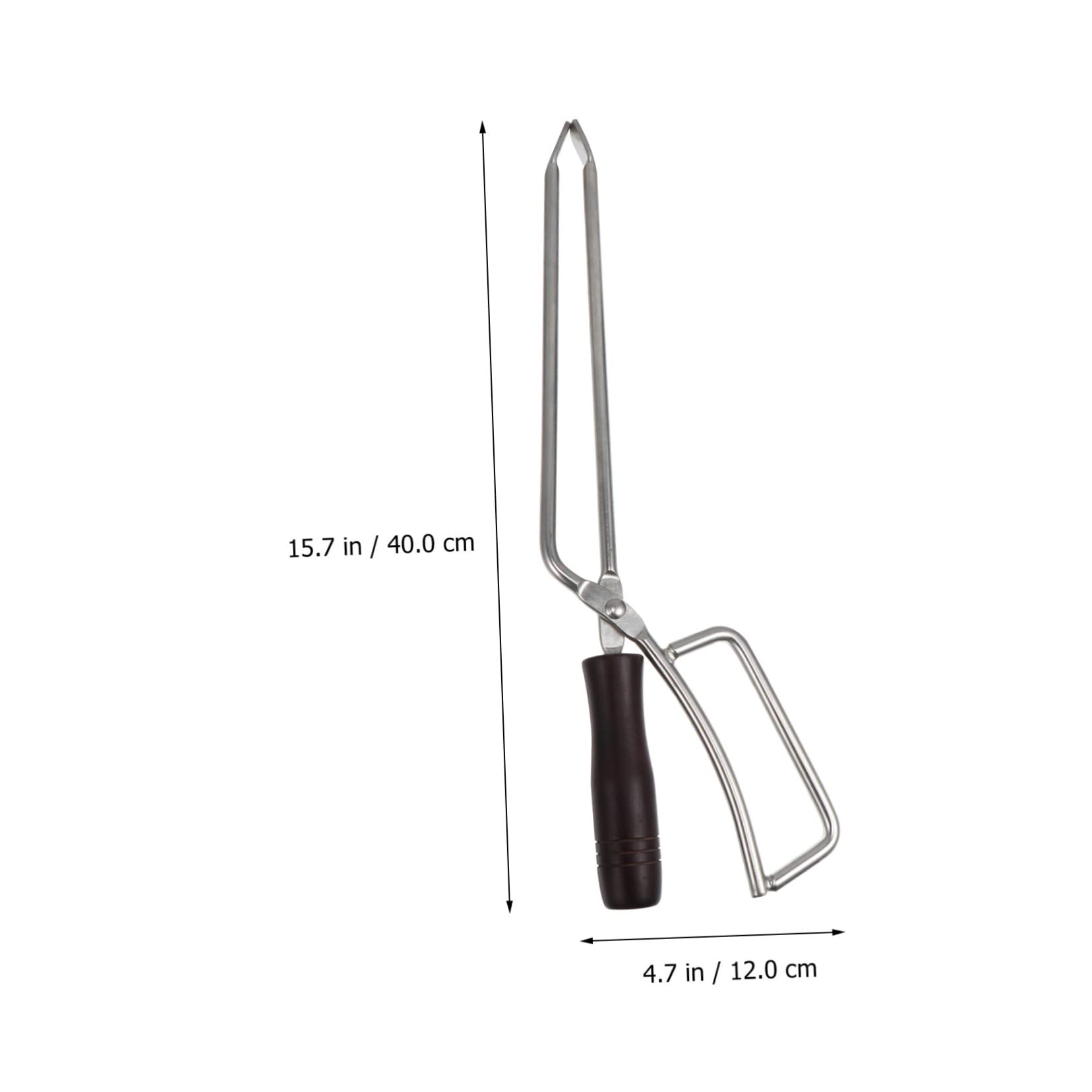 Pinza Lunga Per Barbecue in Acciaio Inossidabile Clip Per Carbone Allungata Per Legna Da Ardere Per Barbecue Domestico
