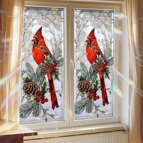 Vinilo decorativo para ventana con diseño navideño miniatura 7
