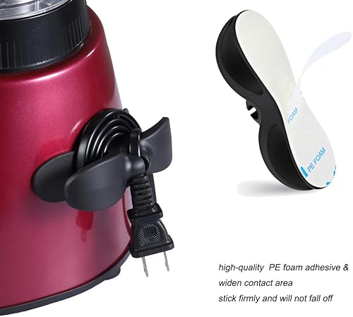 Miniatura 3 de Organizador de Cables para Electrodomésticos, 4 Piezas Organizador de Cables de Electrodomésticos de Cocina Enrollador de Cables, Soporte de Cables