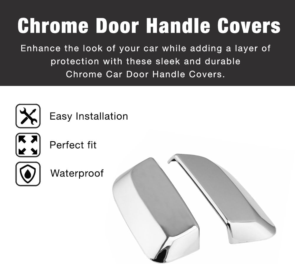 SEGADEN Chrome Plated Rear Side Door Handle Cover Compatible with NISSAN Armada Pathfinder INFINITI QX56 2pcs XG7502B