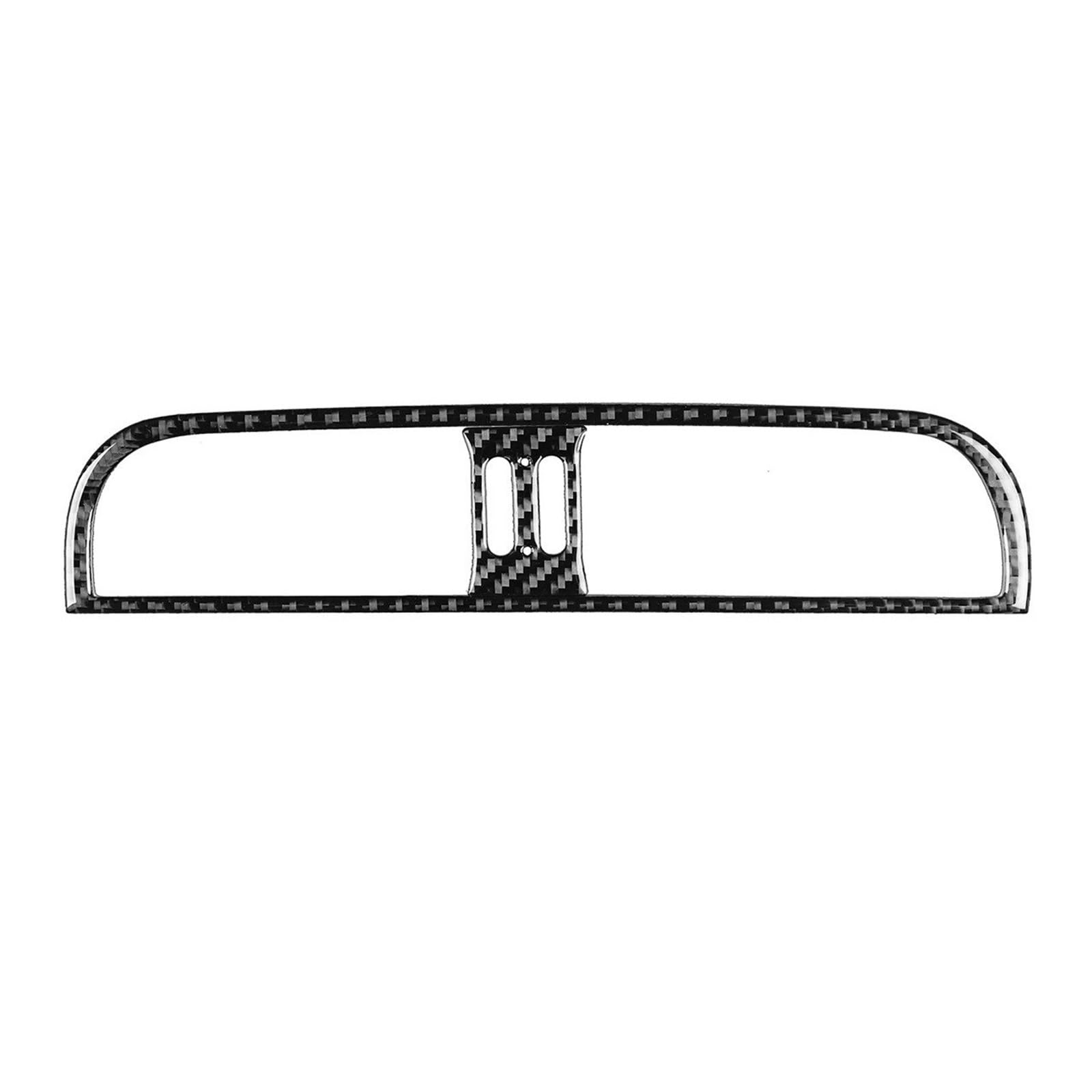 for Fiat 500 2012-2015 Carbon Fiber Center Console Air Vent Outlet Panel Cover Trim Stickers Center Console Trim
