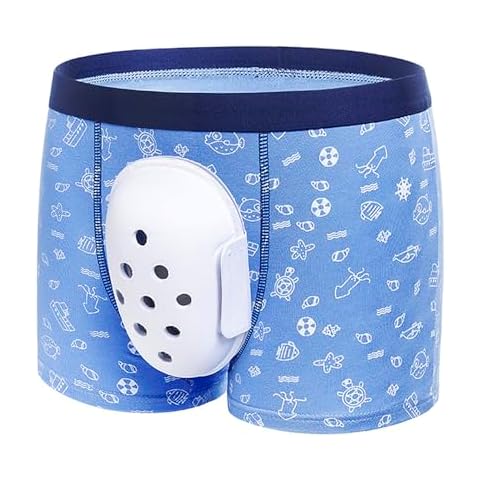 Beisto Children’s Circumcision Underwear for Boys after Surgery Special Foreskin Cut Underwear Boxer Briefs Protective Cover, XX-Large-4X-Large, Blue_2xl Cover