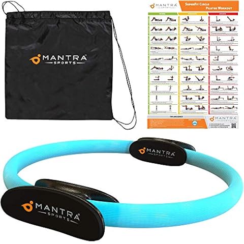 Aro Pilates de resistencia MANTRA SPORTS con poster y bolsa Cover