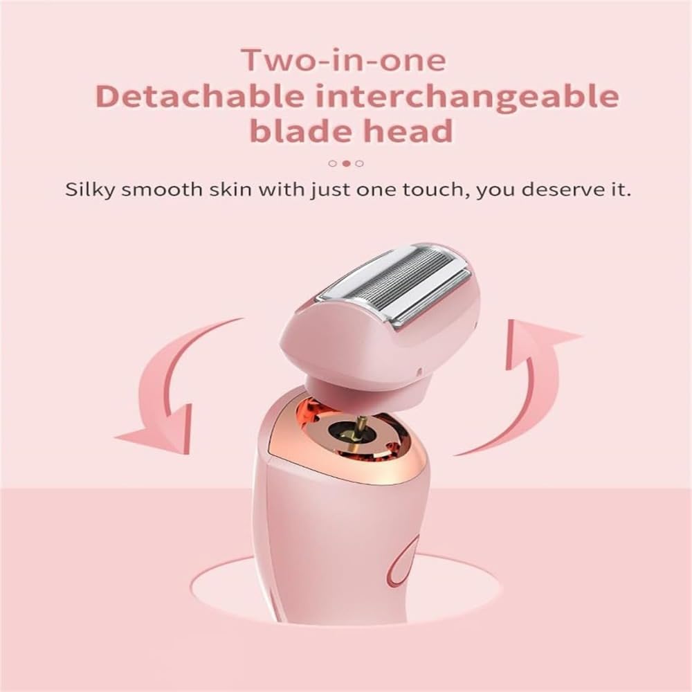 Rasierer Damen Elektrisch, Intimrasierer für Frauen,Smooth Skin,Elektrische Trimmer Rasierer mit LED-Anzeige für Damen (2 Stück)