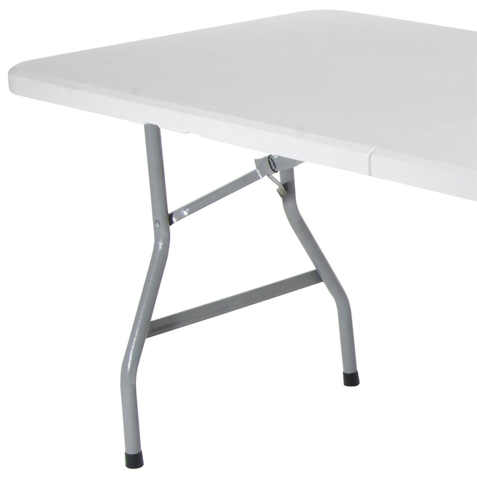 Decor Space Tavolo pieghevole da catering e campeggio a valigetta con maniglia (240 x 74 cm)