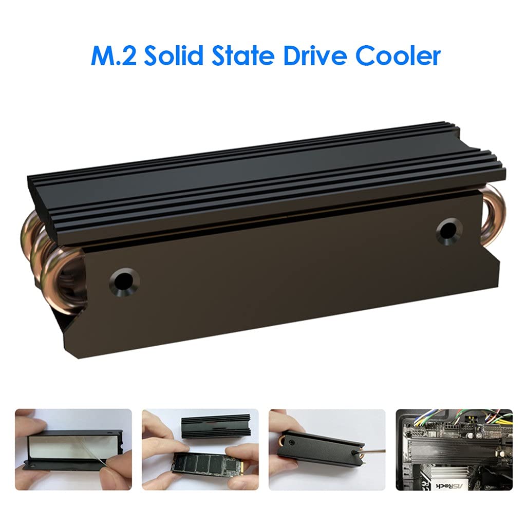 Disipador De Calor De Unidad De Estado Sólido M.2 Para Computadora De Escritorio, Aleación De Aluminio, Cobre, 2280 SSD, Almohadilla De Enfriamiento Del Radiador