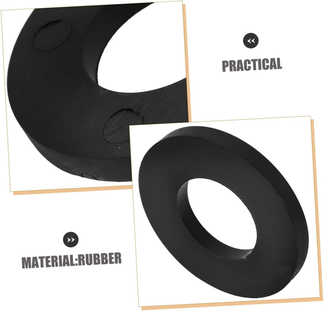 CHILDWEET 8pcs Car Shock Absorption Ring Rubber Cushions Shock Mount Welding Grommets