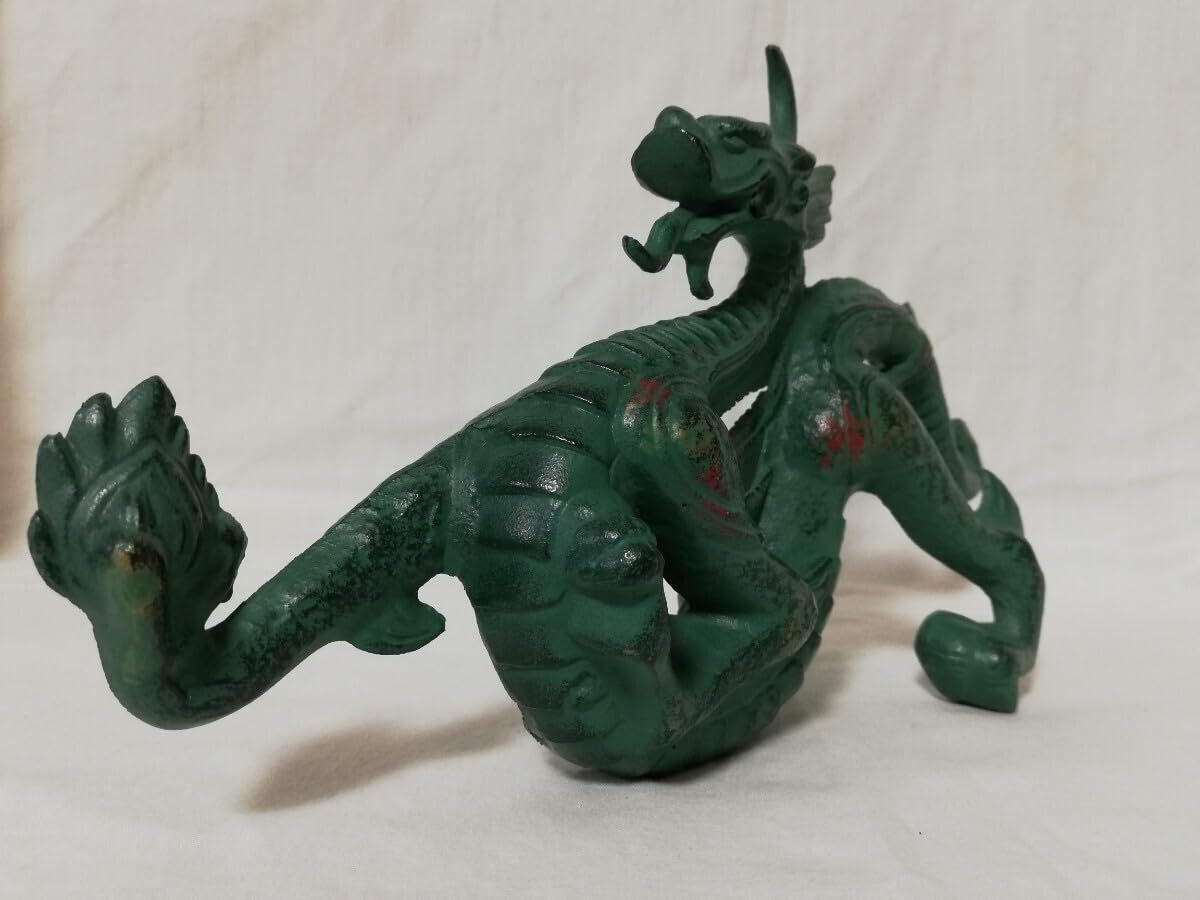 Amazon.co.jp: 青銅 龍 ドラゴン 置物 開運 風水 竜 オブジェ