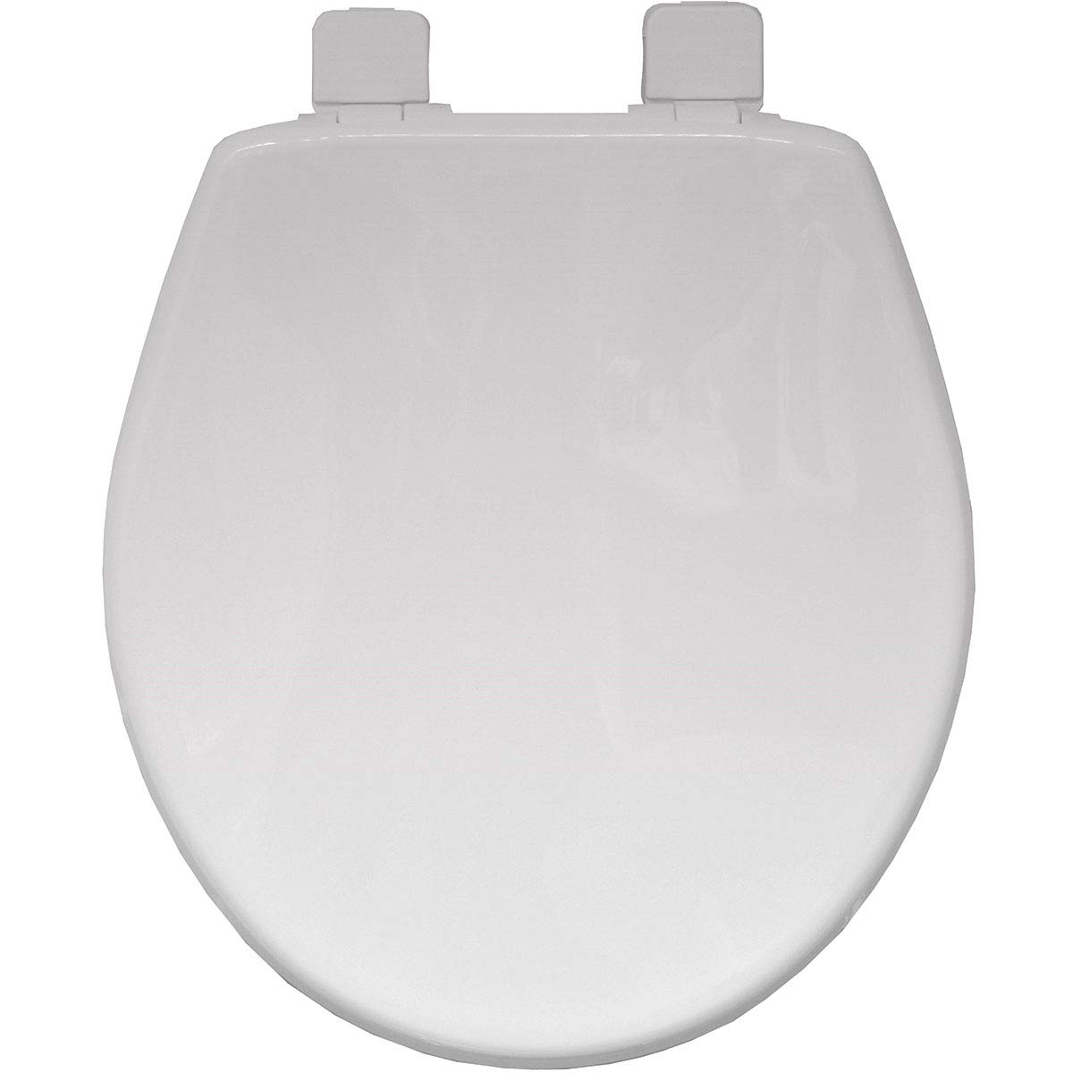 Upton Ultra Fix Toilet Seat - White. Soft Close Toilet Seat, Recyclable Plastic Material with Universal Adjustable Plastic Hinges. Easy to Clean & Quick Installation.