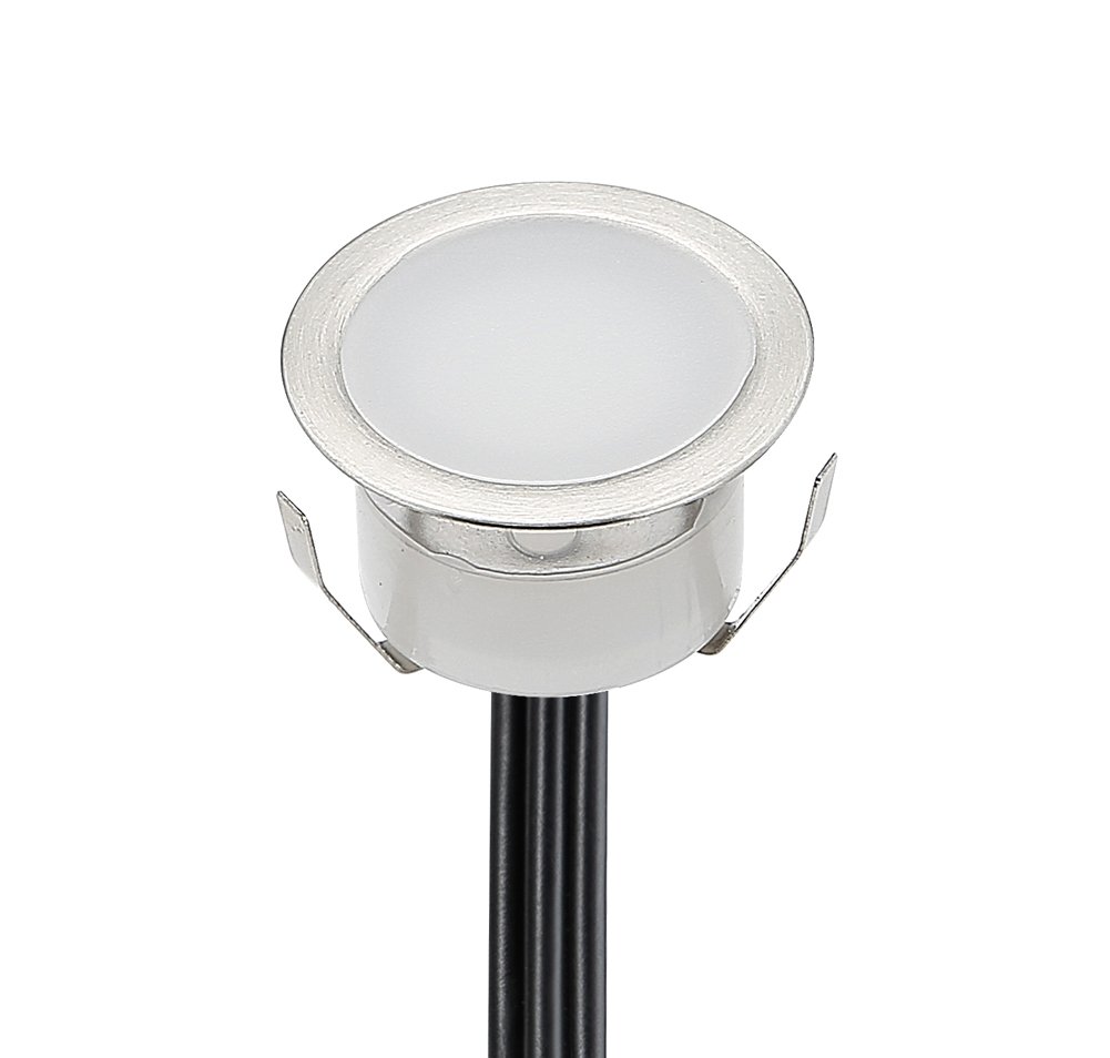 6er Set LED Einbaustrahler Blau Bodeneinbaustrahler 12V Ø30mm Deckenspots 0,6W 9LM Terrassenbeleuchtung Außen IP67 Wasserdichte LED Bodenleuchten Treppen Beleuchtung