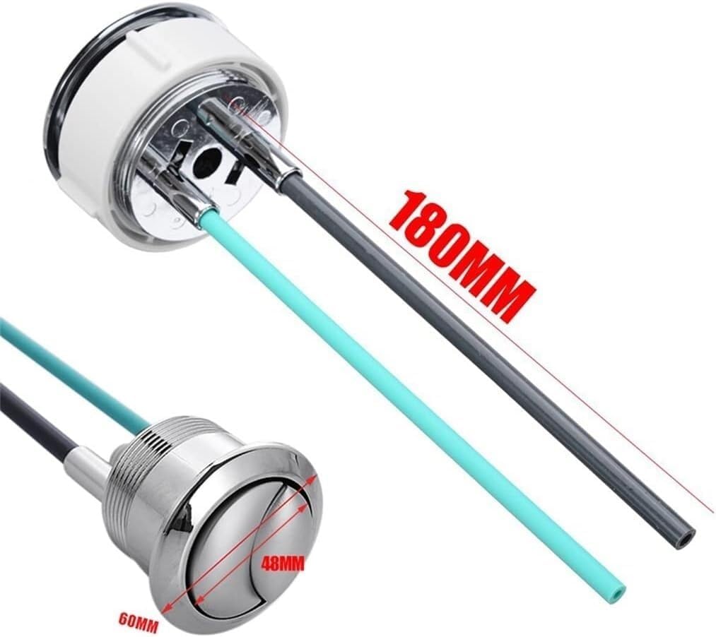 Toilet flusher replacement kit,48mm Toilet Button ABS Dual Flush Push Easy DIY Replacement Parts Bathroom Accessories