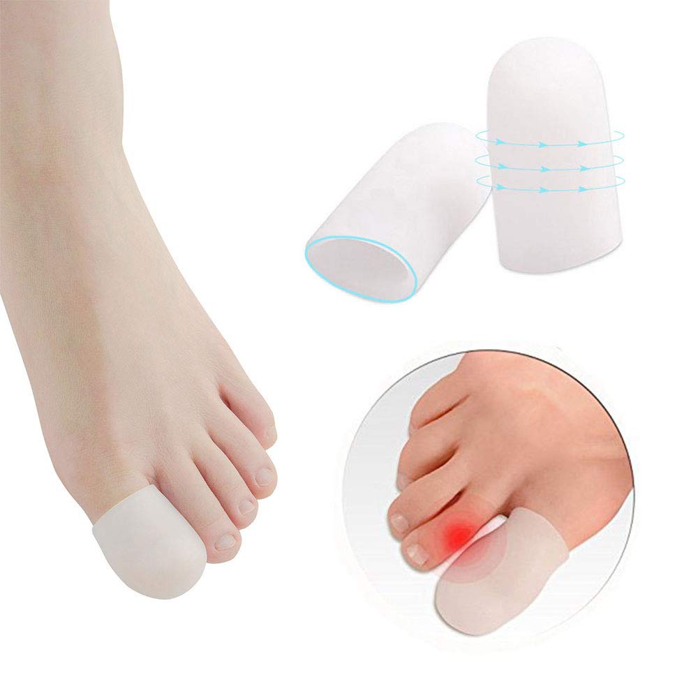Pedimend, cuscinetti in silicone per dita dei piedi, forniscono sollievo da unghie mancanti o incarnite, duroni, vesciche e dita a martello, rimozione calli e cura dei piedi (5 paia)
