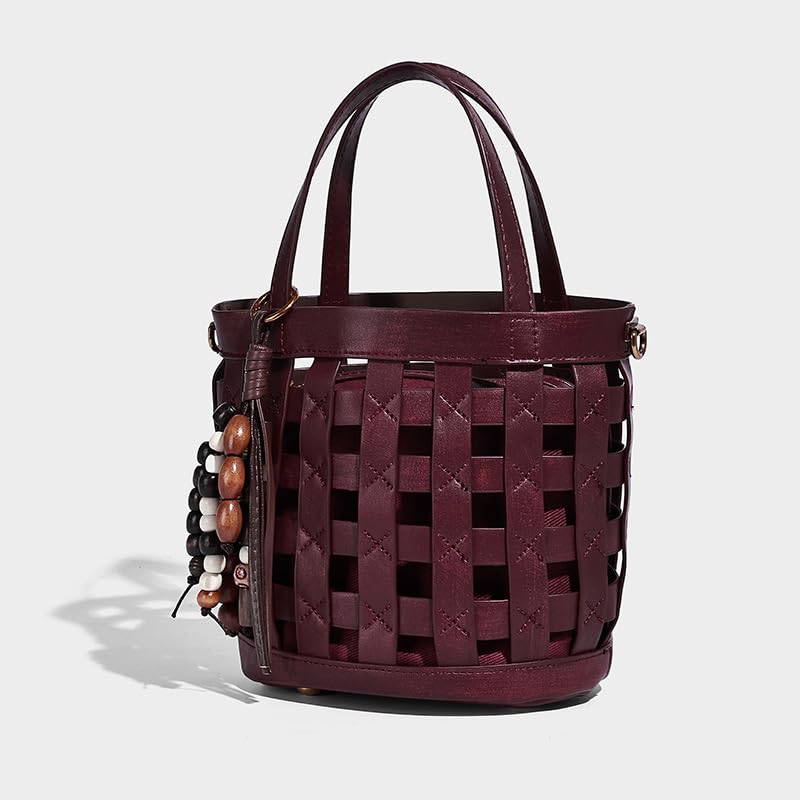 Fashion Woven Basket Handbag Purse – Chic Boho Shoulder Crossbody Bag for Women Stylish Sling Purse Tote Bag2