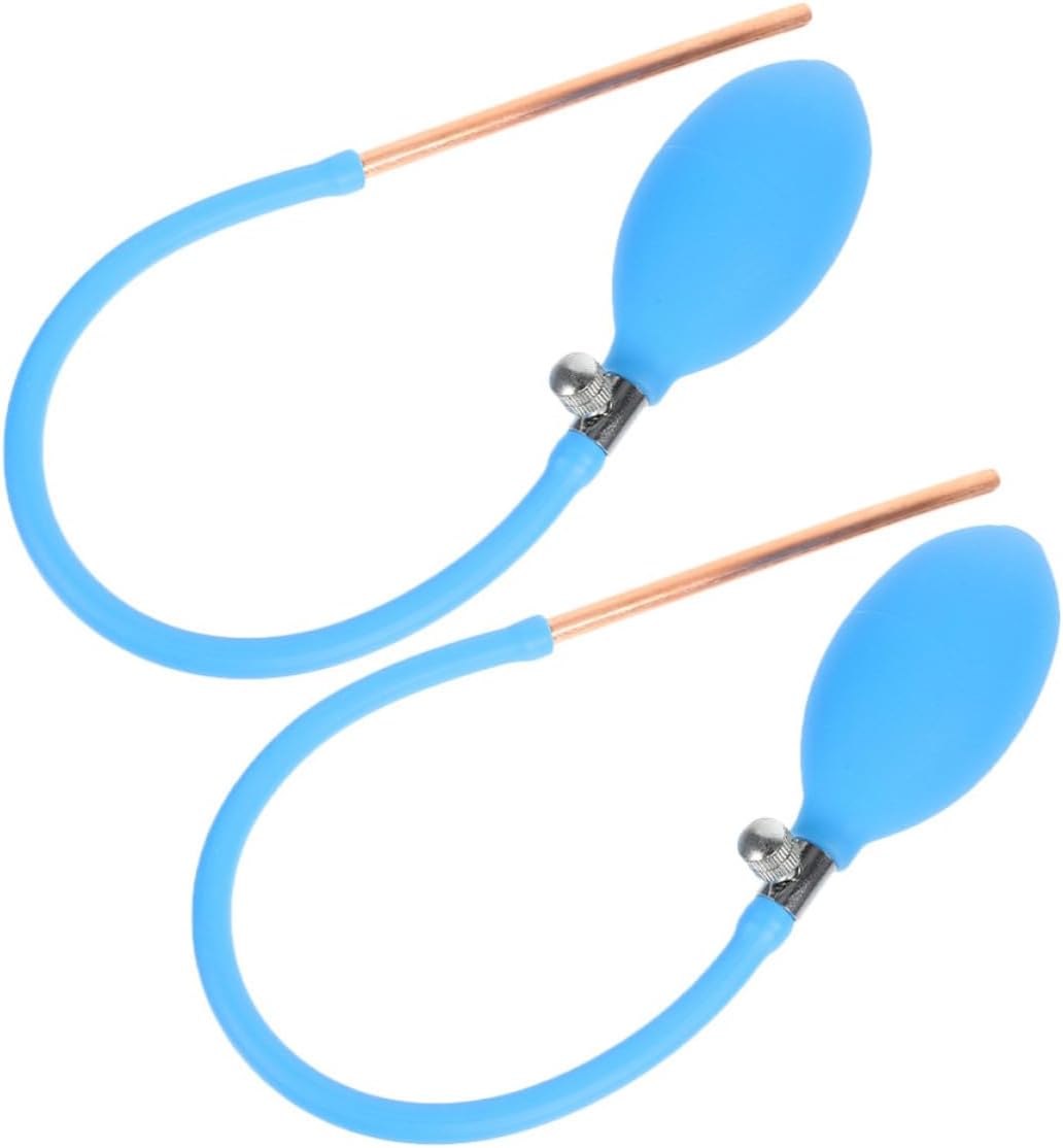 VOSAREA 2 Pcs Sugar Blowing Pump Tools for Candy Art with Latex and Metal Material, Easy Operation and Versatile Use for Birthday Parties and Family Gatherings