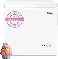 Vista 10 de Termostato ajustable para congelador con cesta de almacenamiento extraíble para casa, cocina, garaje, sótano, 3.5 pies cúbicos, color negro