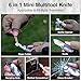 FLISSA Keychain Knife, 6-in-1 EDC Keychain Multitool, Mini Multitool Knife & Safety Lock Design, Small Pocket Knife for Outdoor, Camping, Hiking, or Christmas Gifts for Men