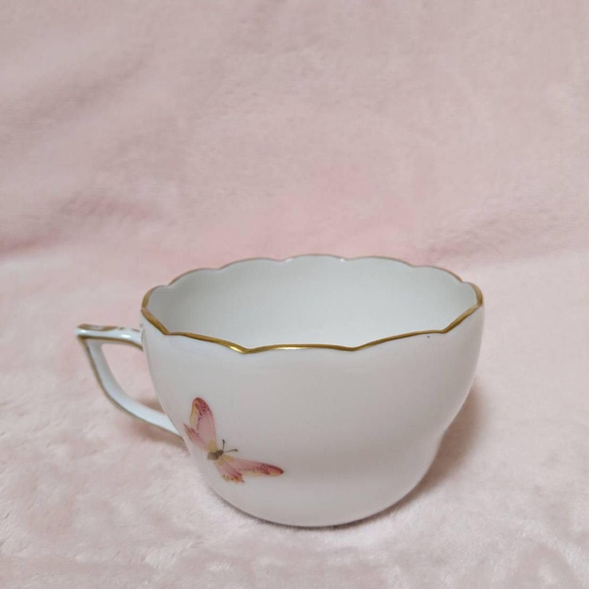 ヘレンド エデン カップ＆ソーサー ピンク ローズドラジェ EDEN