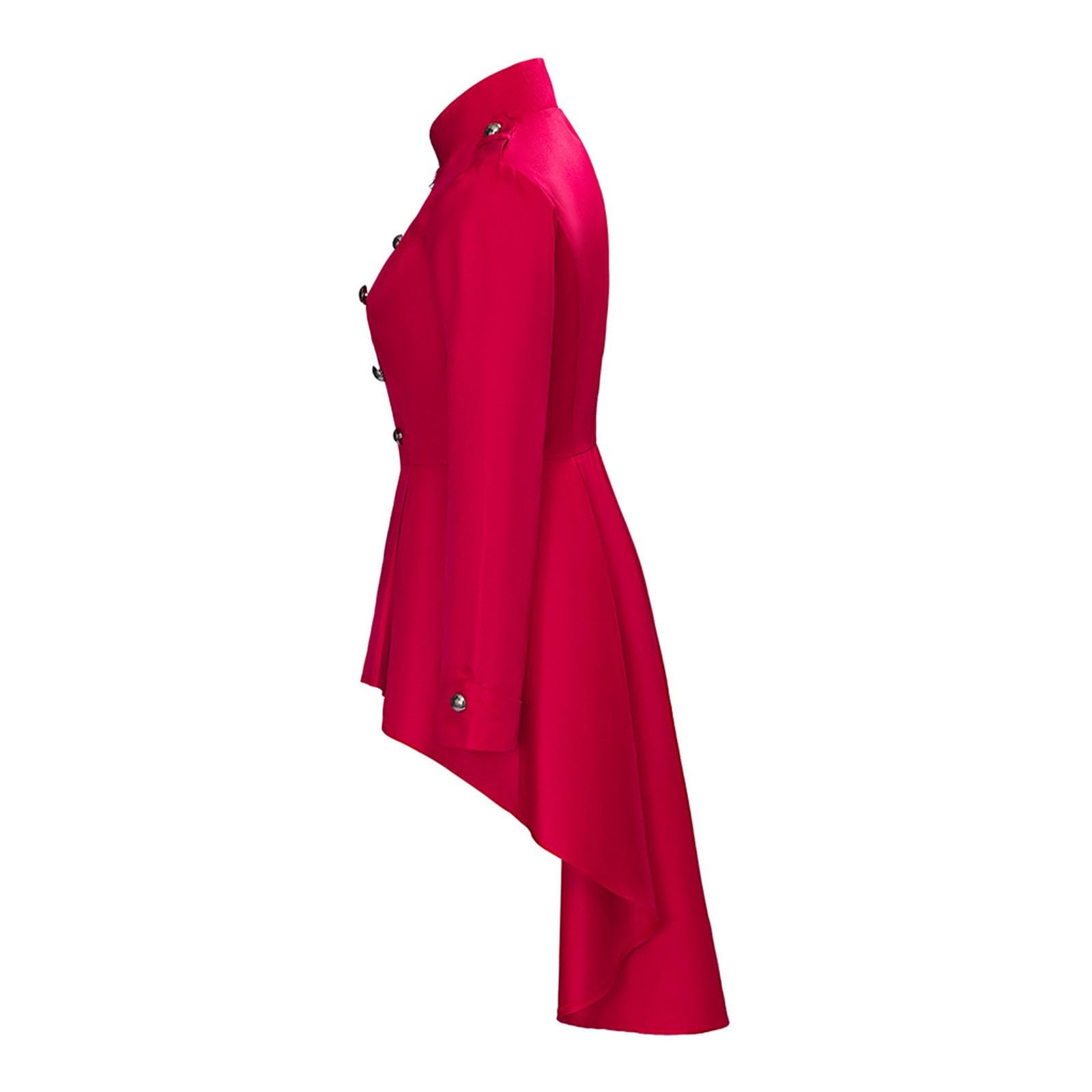 Generisch Giubbotto da donna con decorazione a bottoni, per elegante cosplay, storico guardaroba