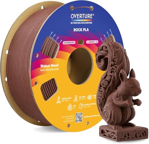 Filament OVERTURE PLA Brązowy Teksturowany (BROWN TEXTURED)