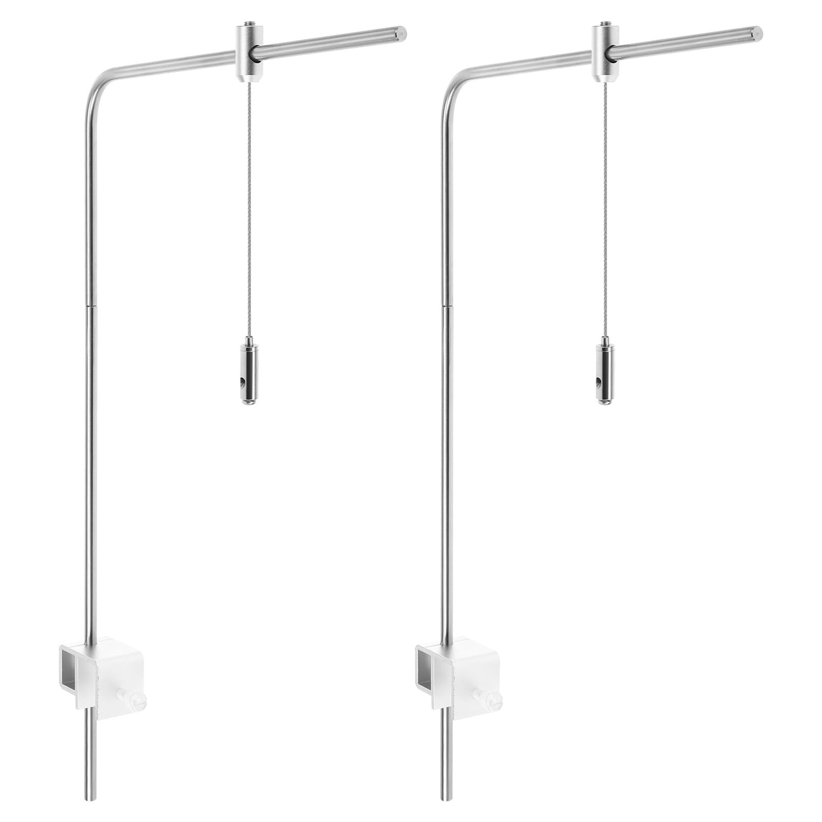 Scicalife Soporte de Luz de Acuario- Soporte de Luz de Acuario Universal Altura Ajustable- Kit de Luz de Acuario Colgante Forma de Polea Azar