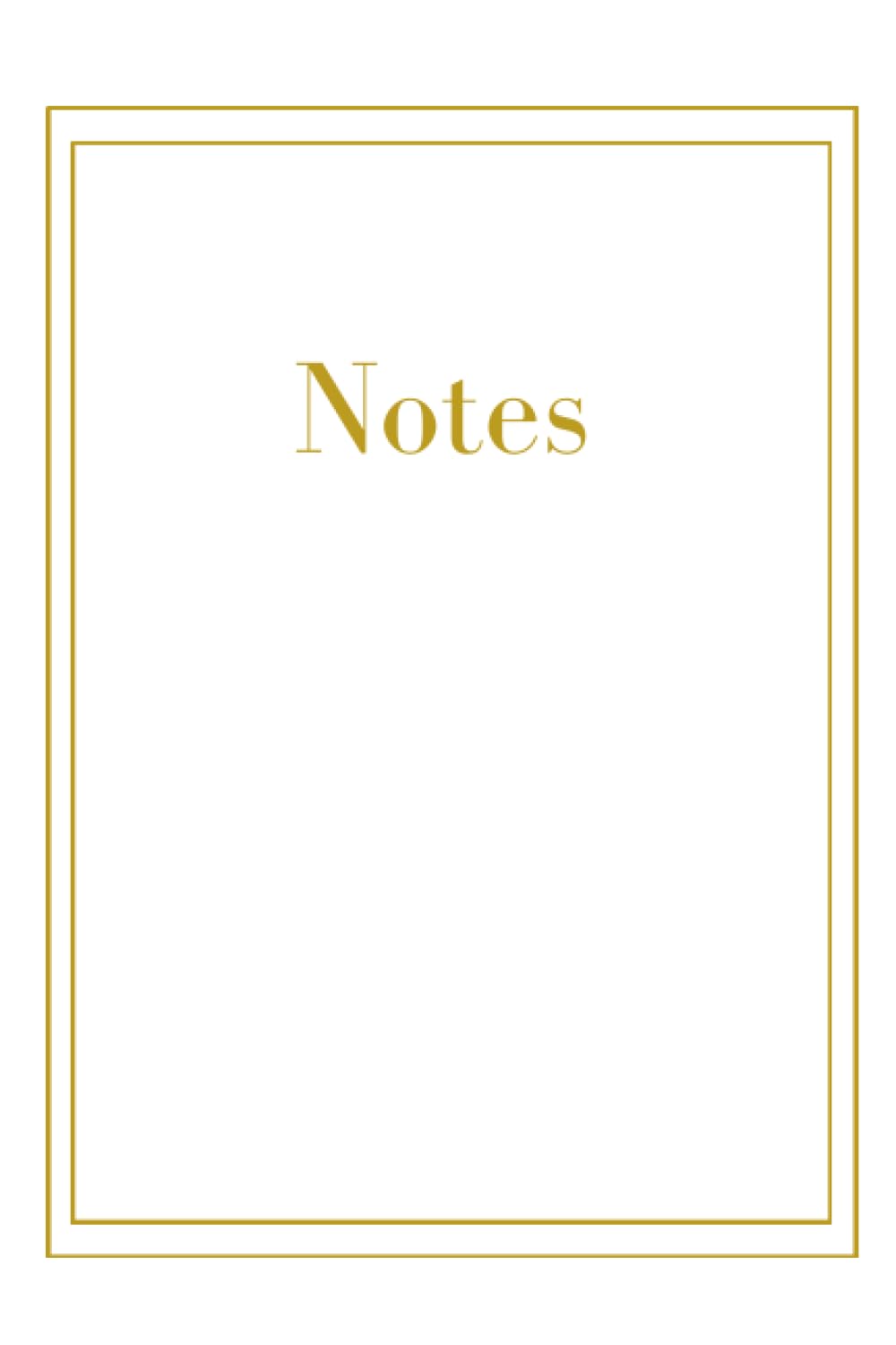 Notebook in Gold: Organise Your Life