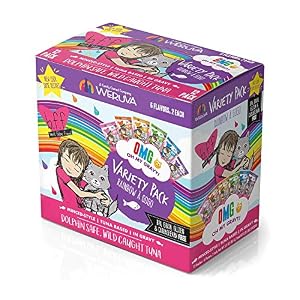 Weruva BFF OMG Best Feline Friend Oh My Gravy Grain Free Natural Wet Cat Food Pouches Original Tuna Recipes in Gravy