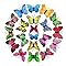 22 mariposas coloridas decorativas con imperdibles, broche de mariposa de PVC, para decoración de habitación infantil, cortinas, mesa de comedor, oficina (color aleatorio)