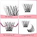 Lash Clusters DIY Eyelash Extensions 144 Clusters Lashes D Curl 0.07 Natural Individual Lash Extensions Mixed Tray False Eyelashes Soft & Strong Thin Band DIY at Home (F32-0.07D, 8-16mm)